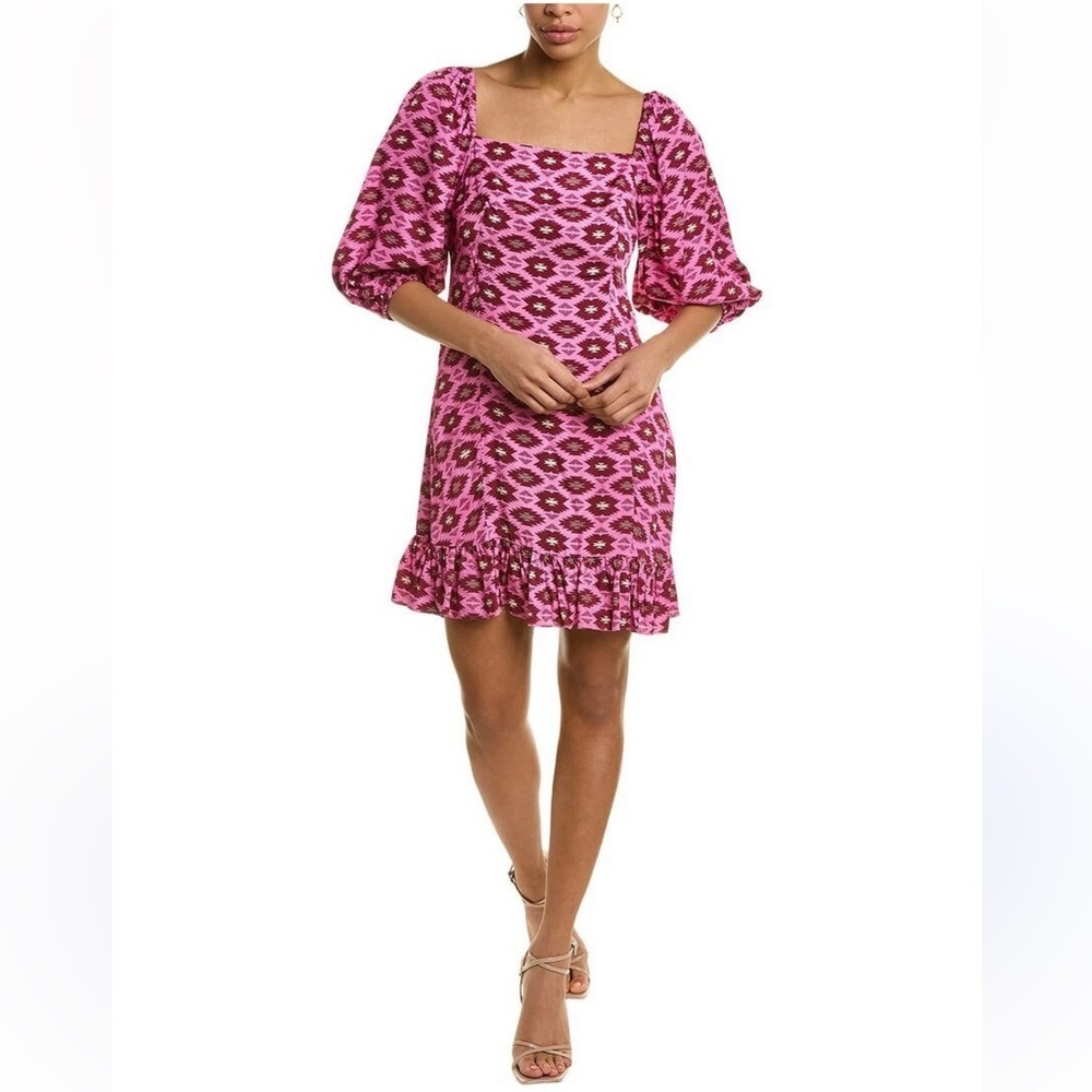 Sachin+Babi Natalia Geo Mini Dress Cutout Tassels Size 6